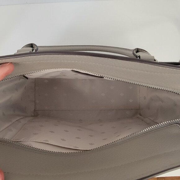 Kate Spade Jeanne Medium Leather Satchel Soft Taupe NWOT - Picture 9 of 13